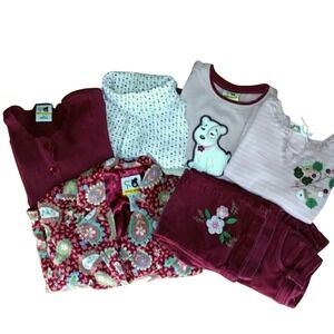 Sprockets 6 Piece Girls Mix and Match Tops Pants Blazer Pink Set Size 3T‎